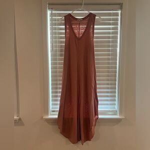 Z Supply Reverie Summer Cotton Midi Dress in Rose Size Medium